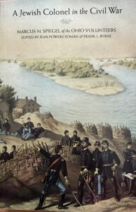 Civil War officers near river fortifications